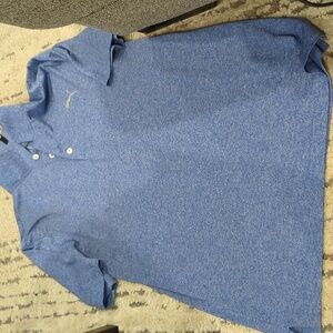 Puma heathered blue polo shirt
